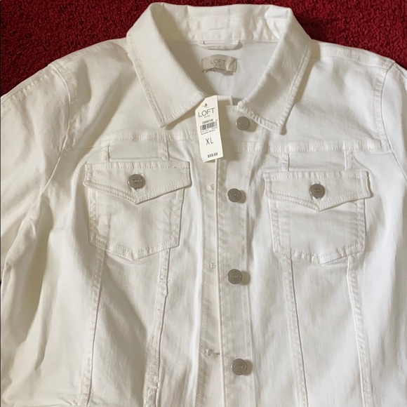 LOFT White Jean Jacket - Picture 4 of 4